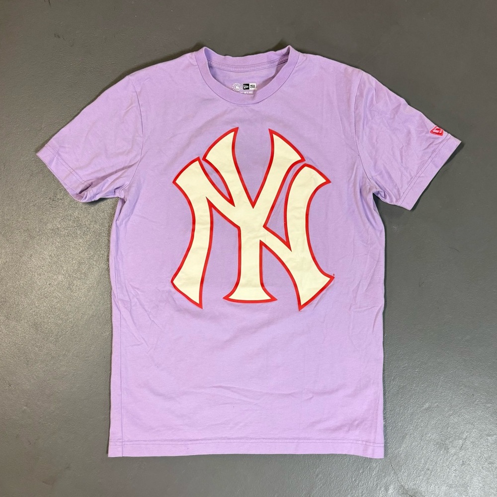 New Era Lavender T-Shirt with White Logo